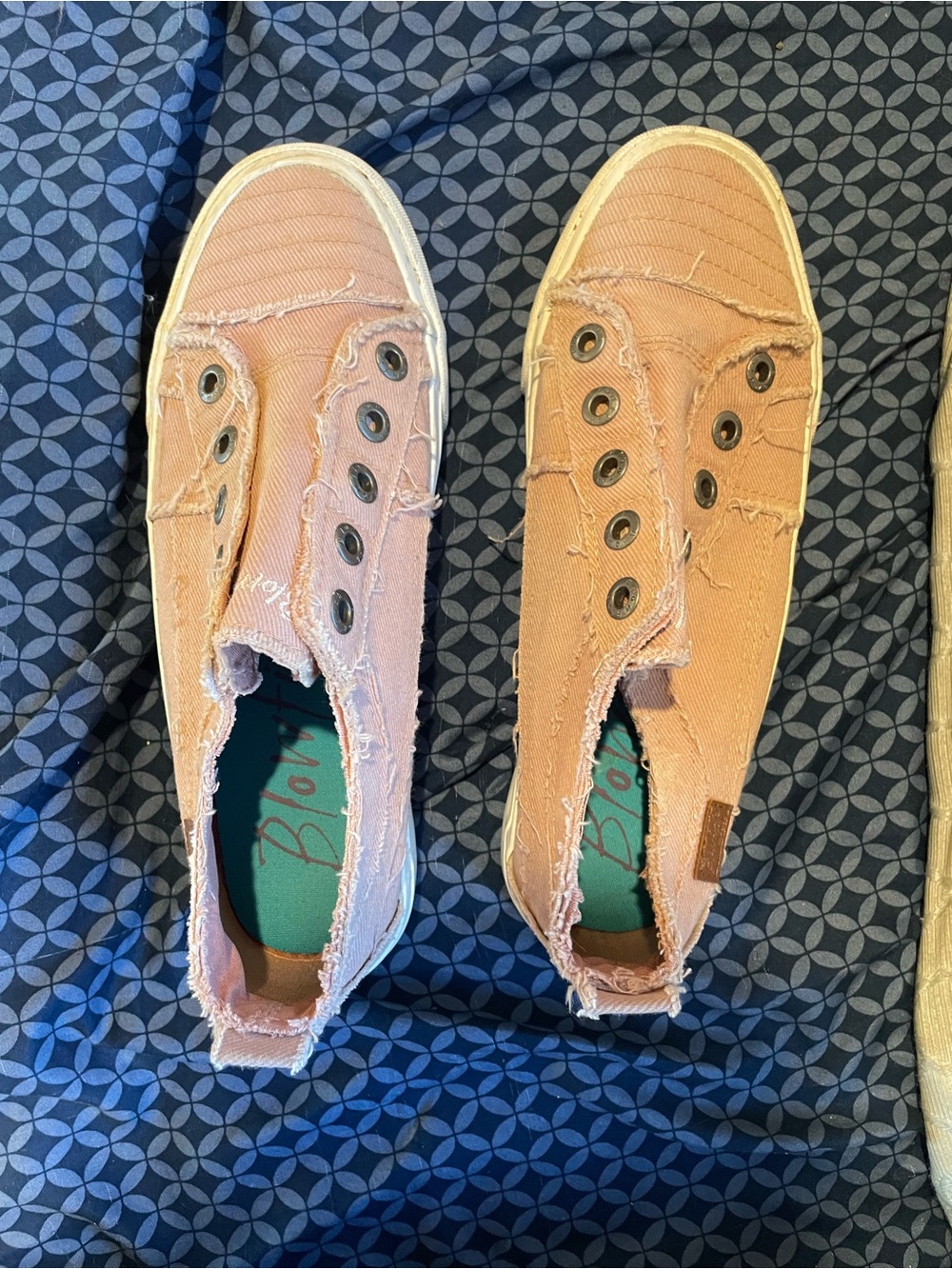 Blowfish  Pink Slip-On Canvas Sneakers